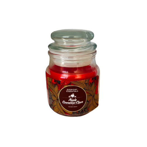Vela Tapa Vidrio - Manzana Canela Clavo