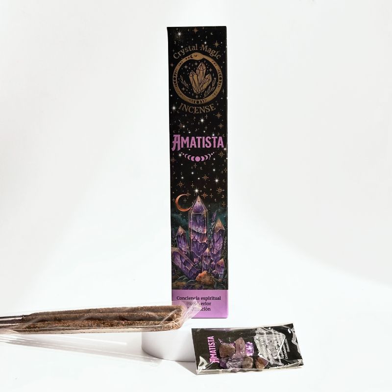 Incienso con Piedras de Amatista