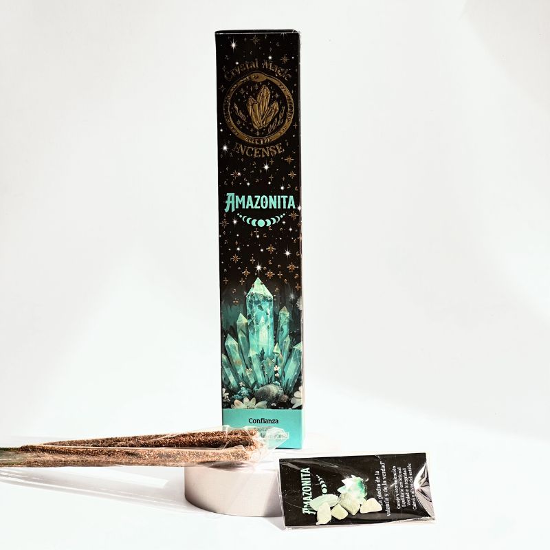 Incienso con Piedras de Amazonita