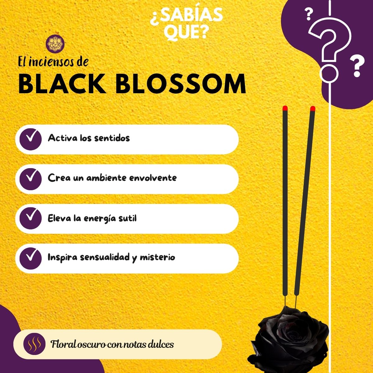 Incienso Black Blossom