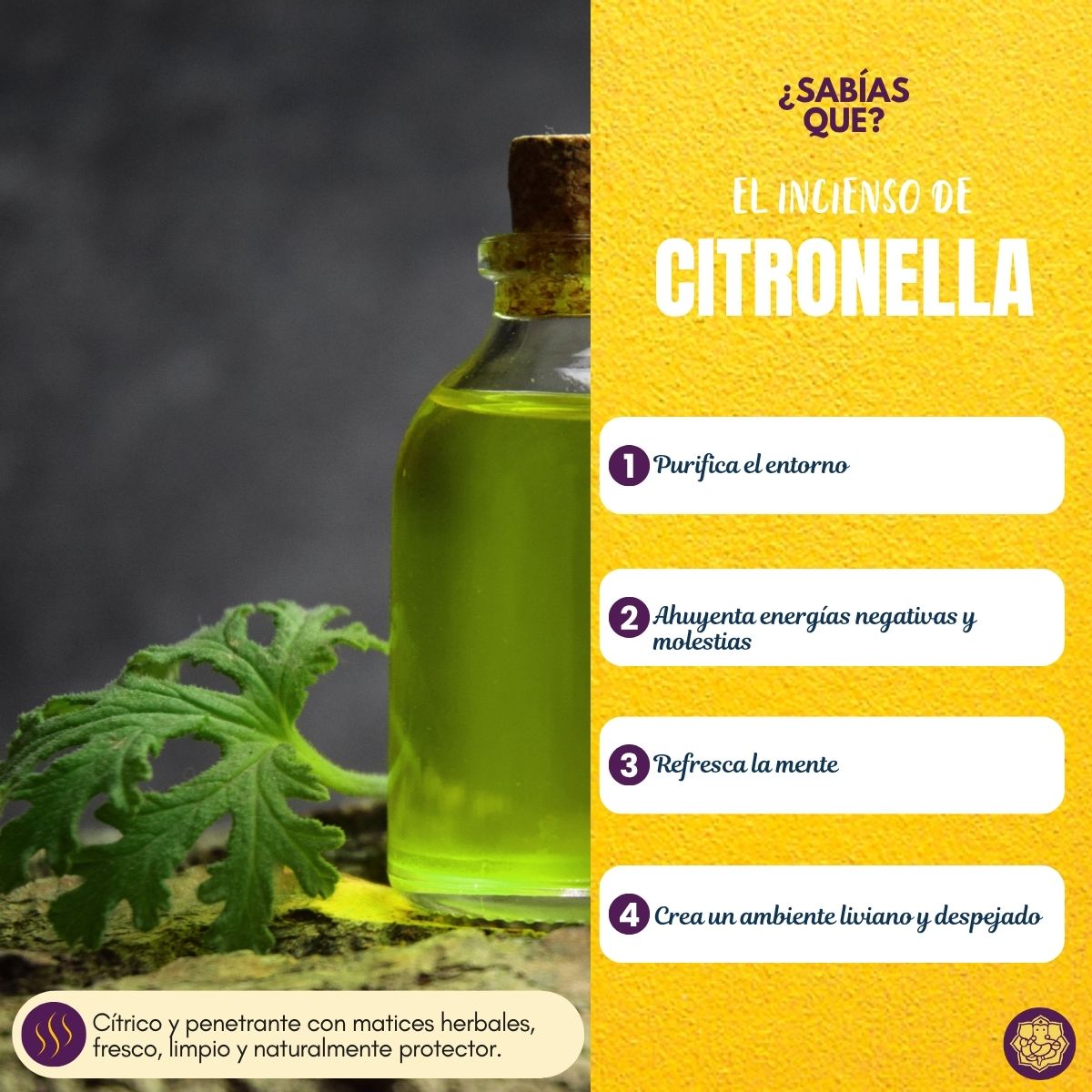 Incienso Citronella Natural Green