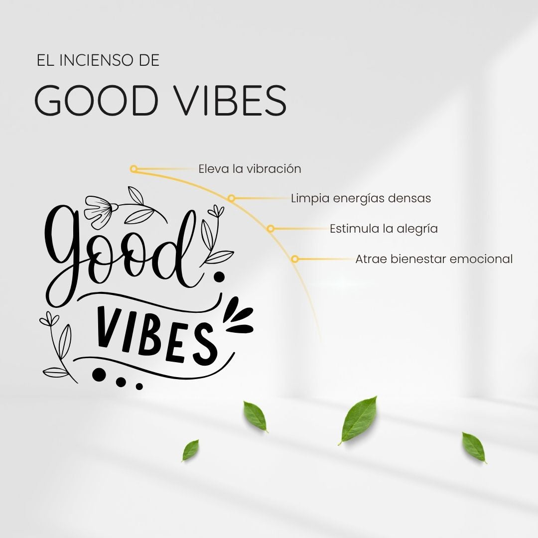 Incienso Vibras Positivas con Turmalina Negra