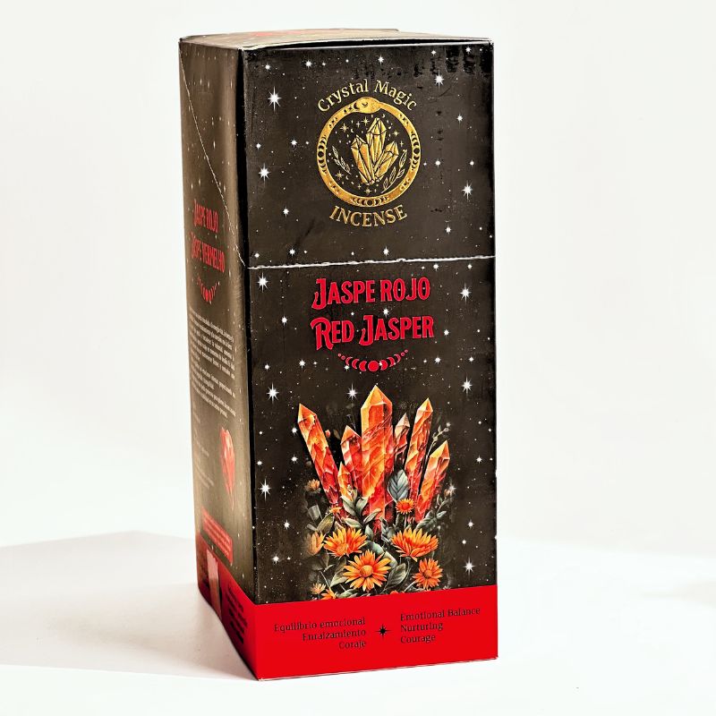 Incienso con Piedras de Jaspe Rojo