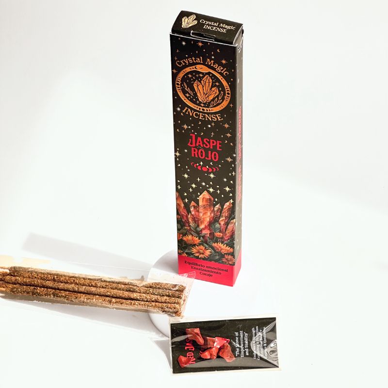 Incienso con Piedras de Jaspe Rojo