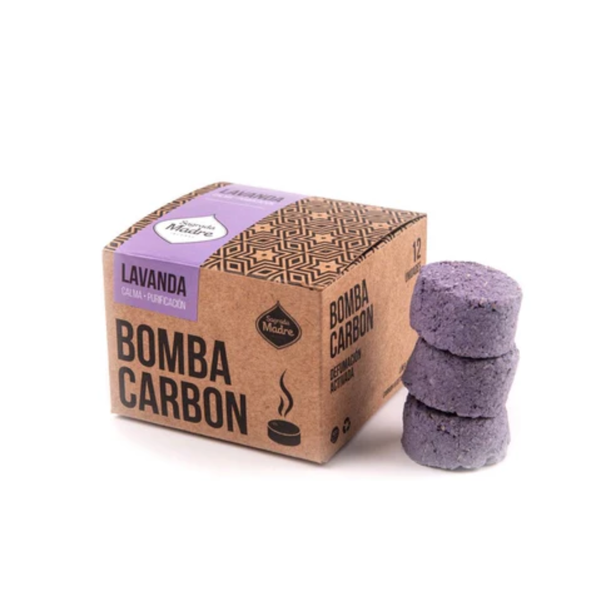 Carbón Lavanda 12u