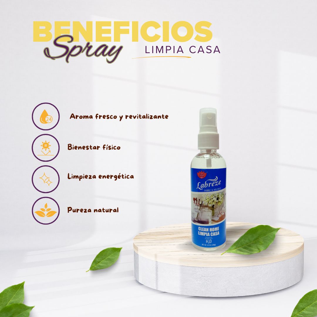 Aromatizante Spray Limpia Casa 100mL