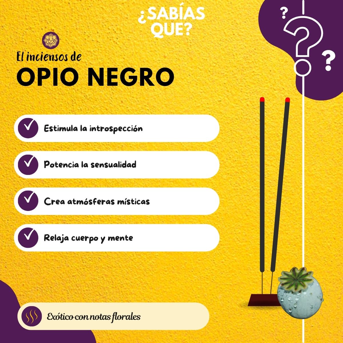 Incienso Black Opium