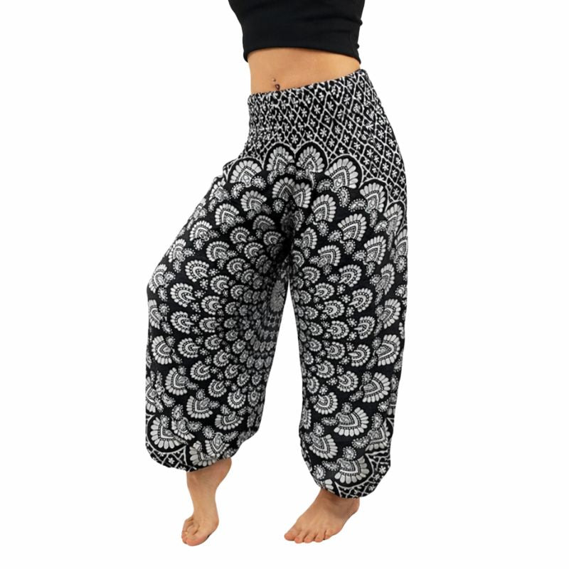 Pantalon Arya Negro Blanco