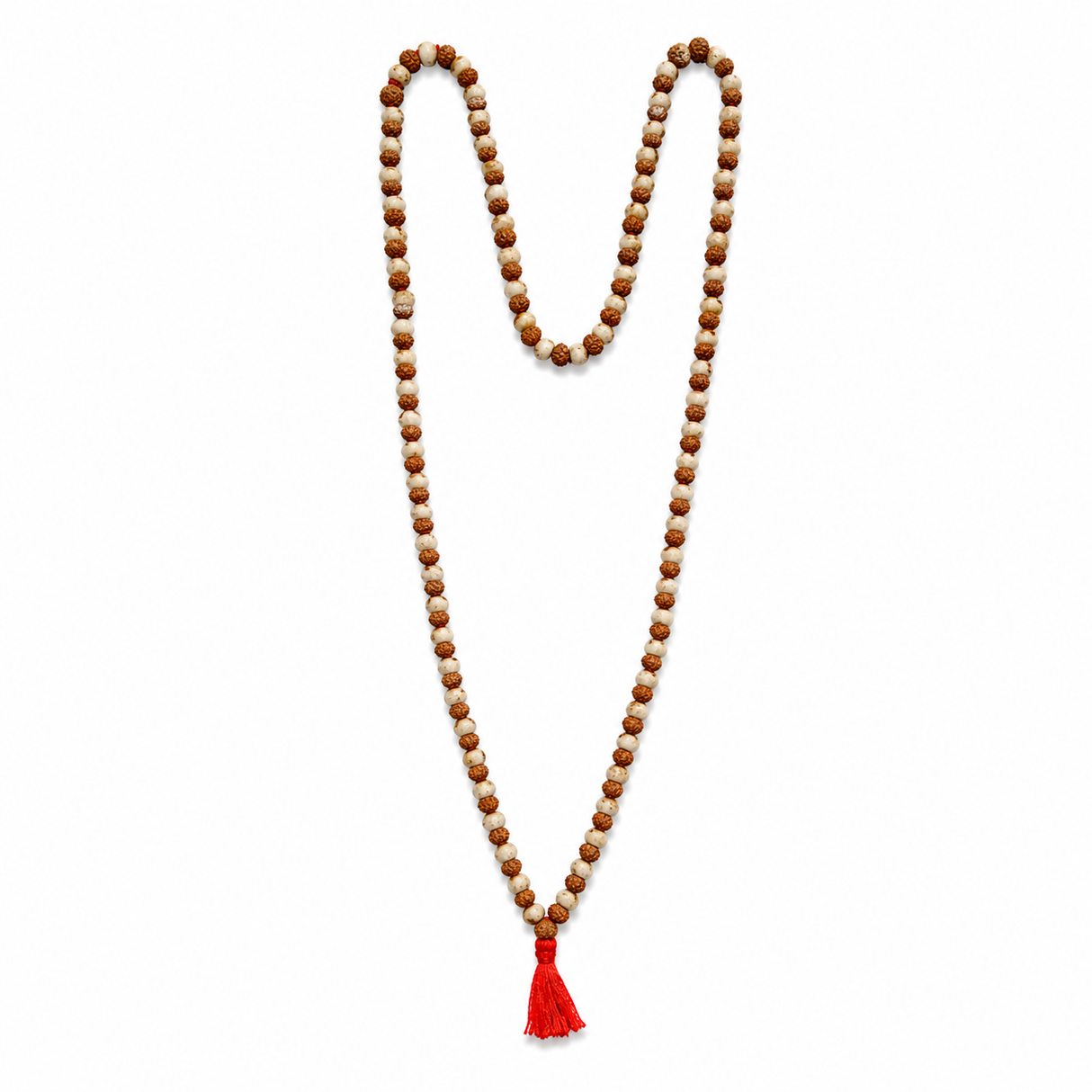 Japa Mala Anudada Rojo 8mm