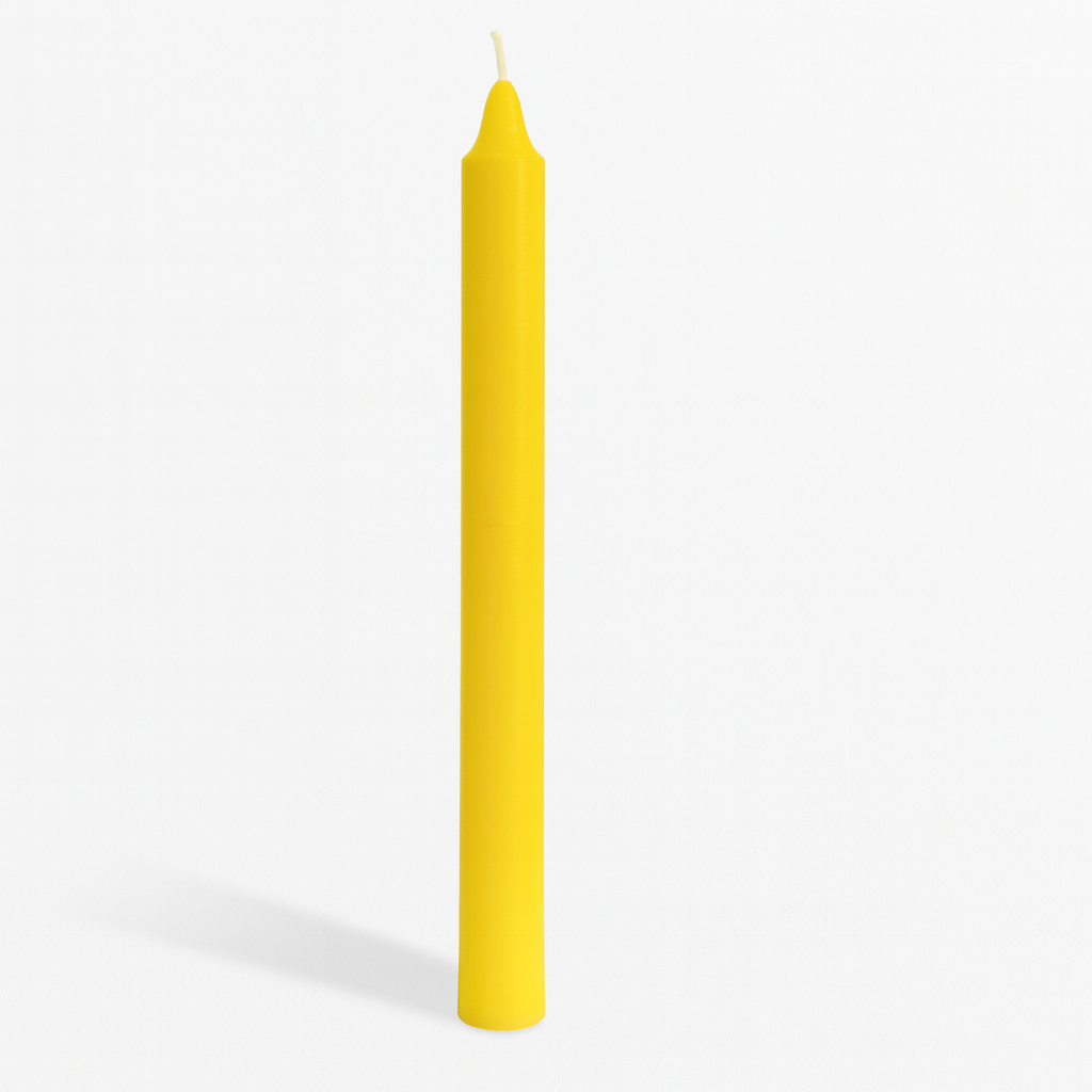 Vela Lisa Amarilla 10u