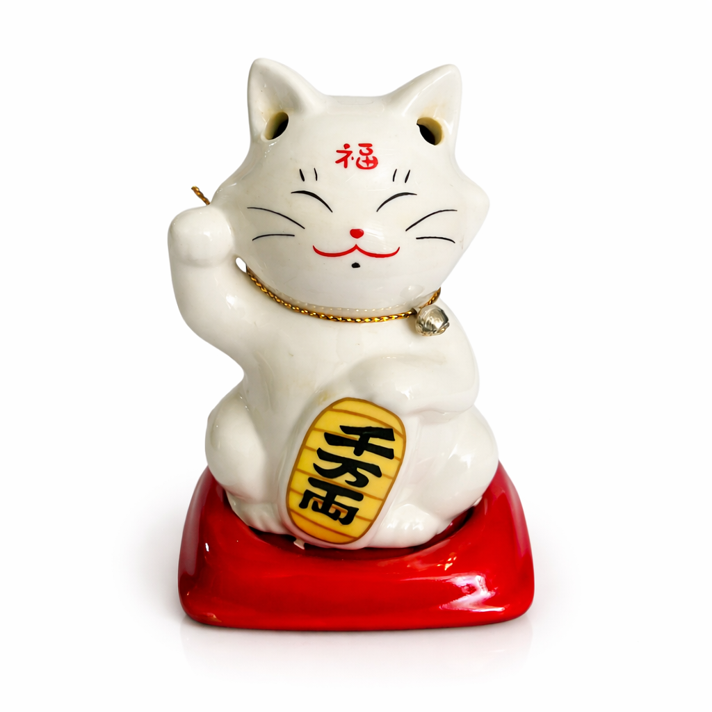 Porta Incienso en Cono - Gato de la Suerte