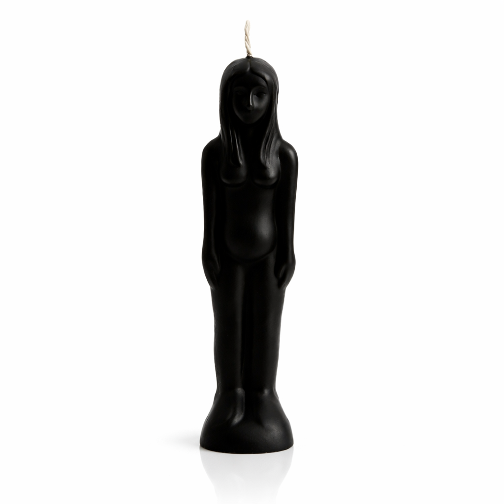Vela Wicca Silueta Mujer Negra