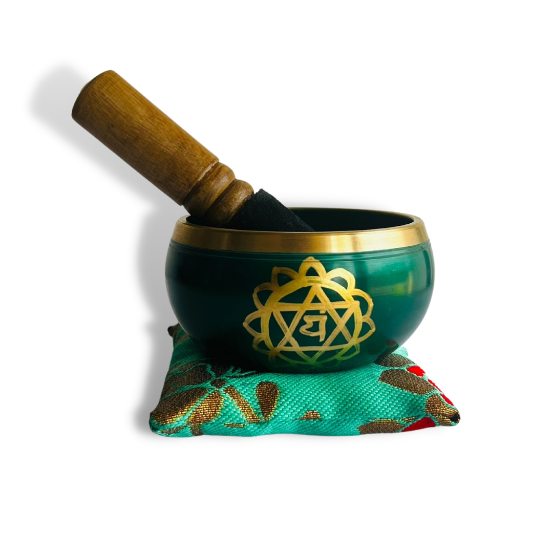 Box Cuenco Tibetano Verde 9cm