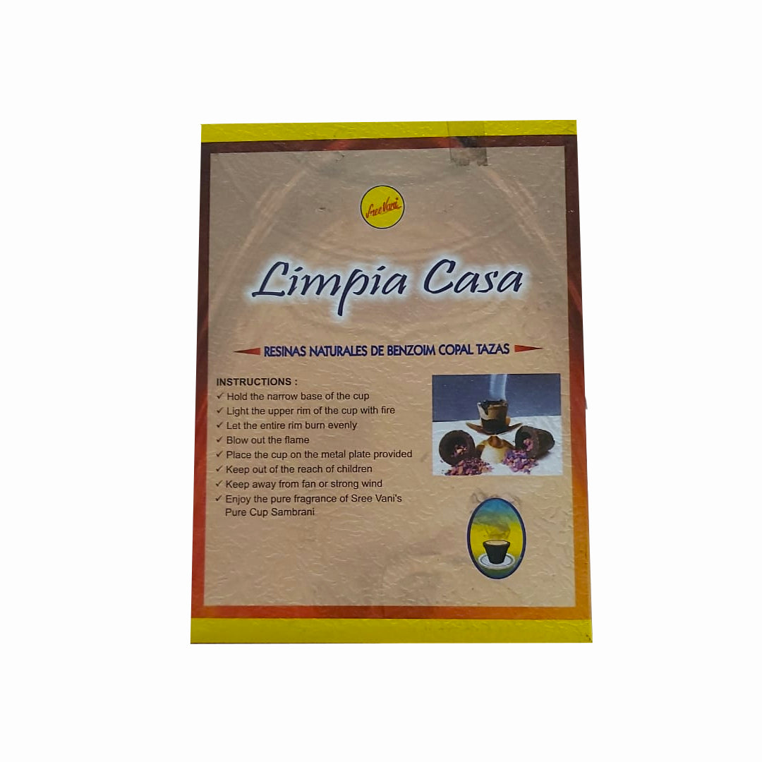 Copitas de Incienso Limpia Casa 12u