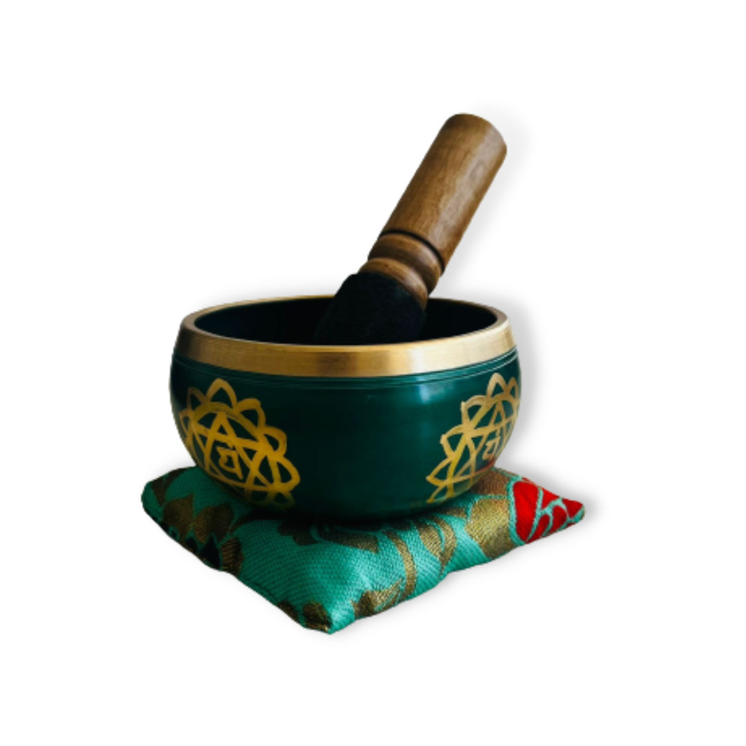 Box Cuenco Tibetano Verde 9cm