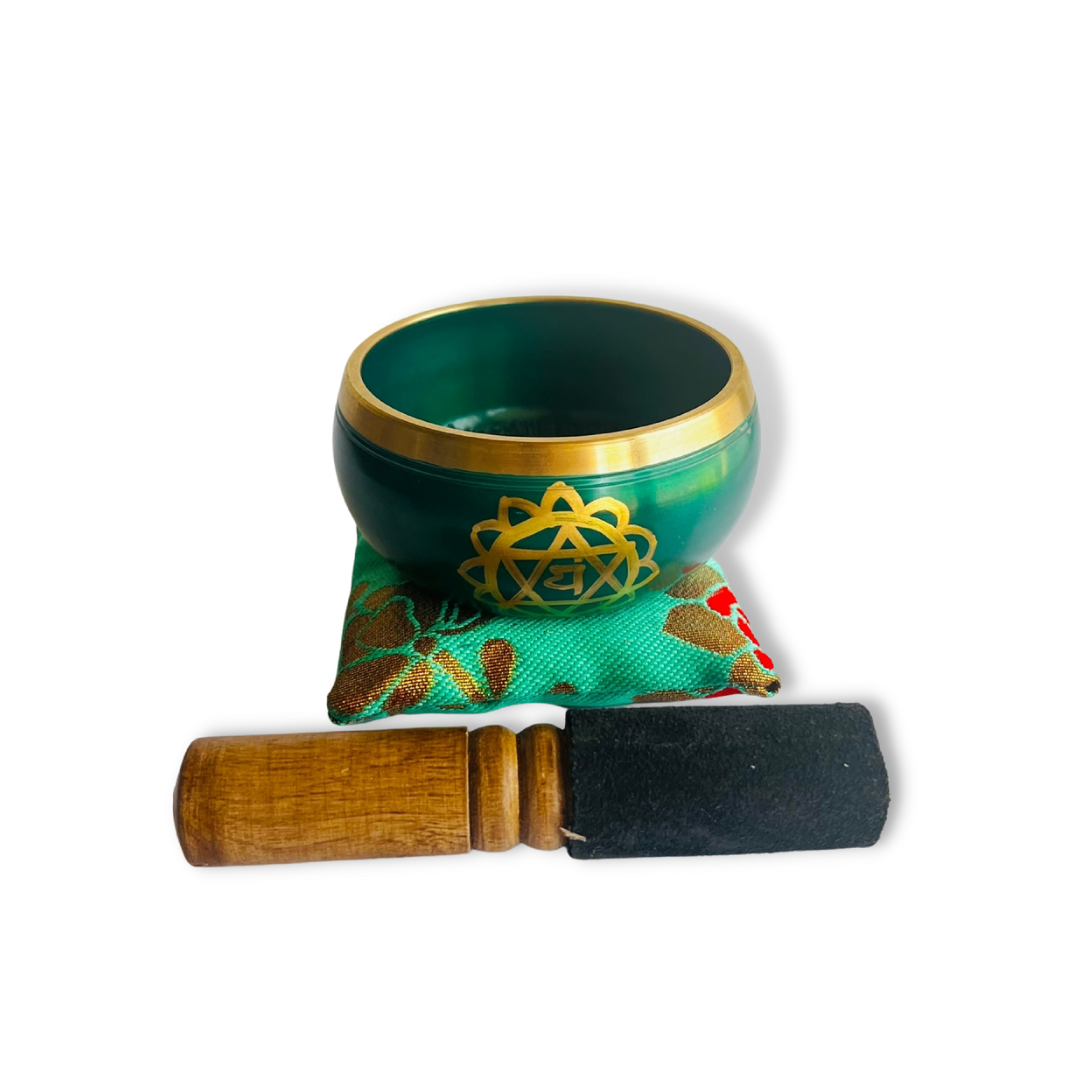 Box Cuenco Tibetano Verde 9cm
