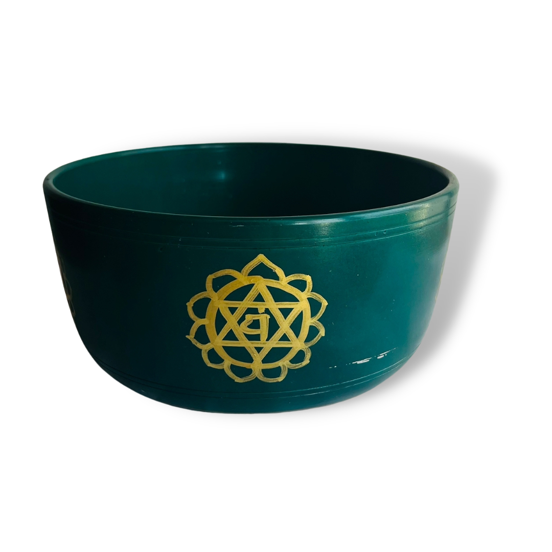 Box Cuenco Tibetano Verde YAM - 18cm