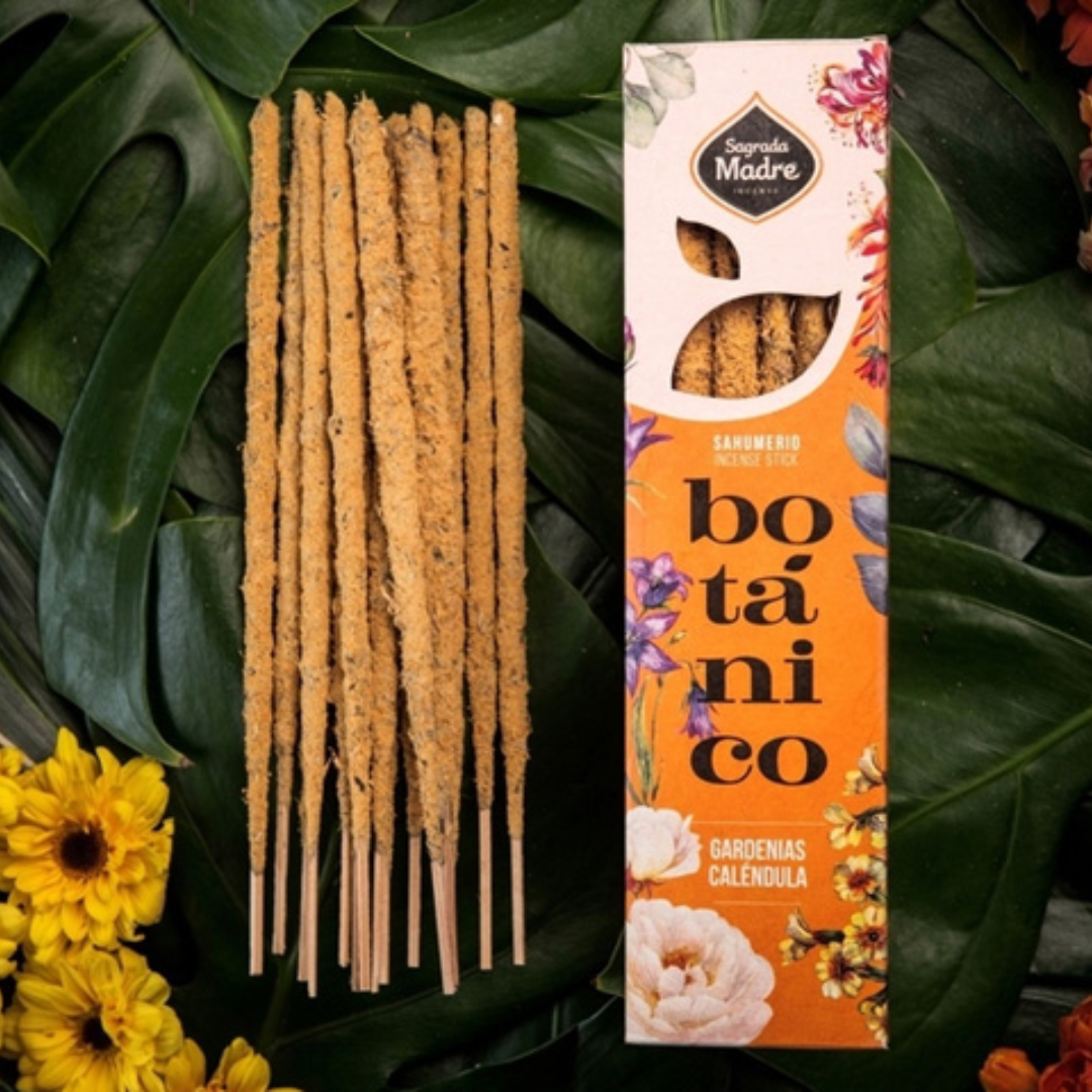 Sahumerio Botánico Gardenias y Caléndula