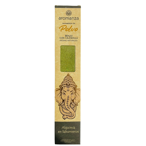 Sahumerio en Polvo Benjui con Calendula