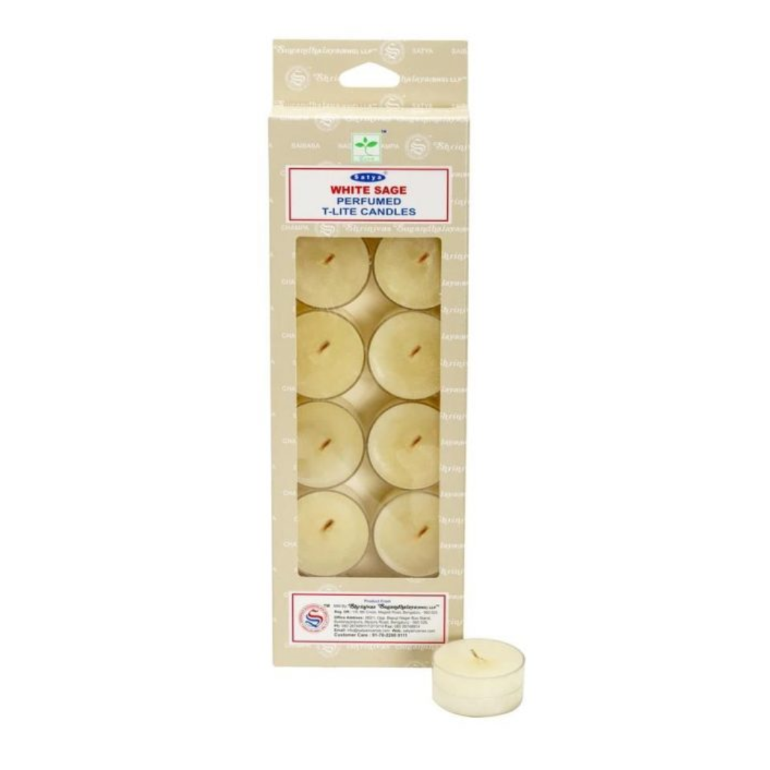 Vela Tealight Salvia Blanca