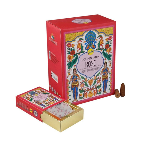Incienso Cascada Golden Indian Rosa 120 conos