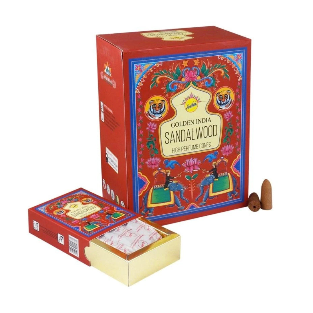 Incienso Cascada Golden Indian SandalWood 120 conos