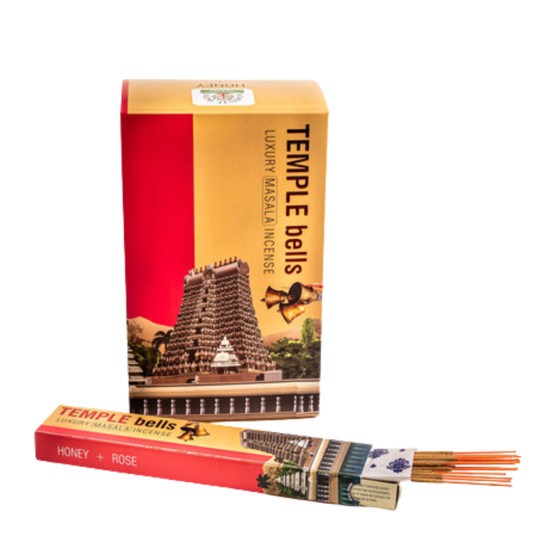Incienso Temple Bells Rosa + Miel