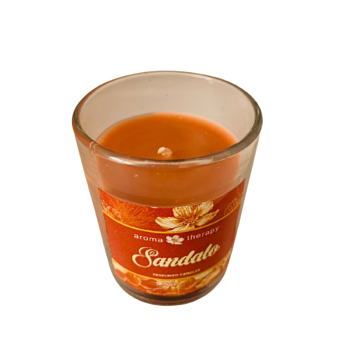 Vela en Vaso Sandalo