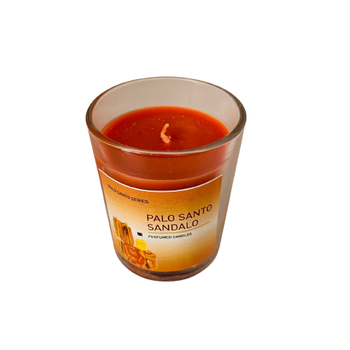 Vela en Vaso Palo Santo Sandalo