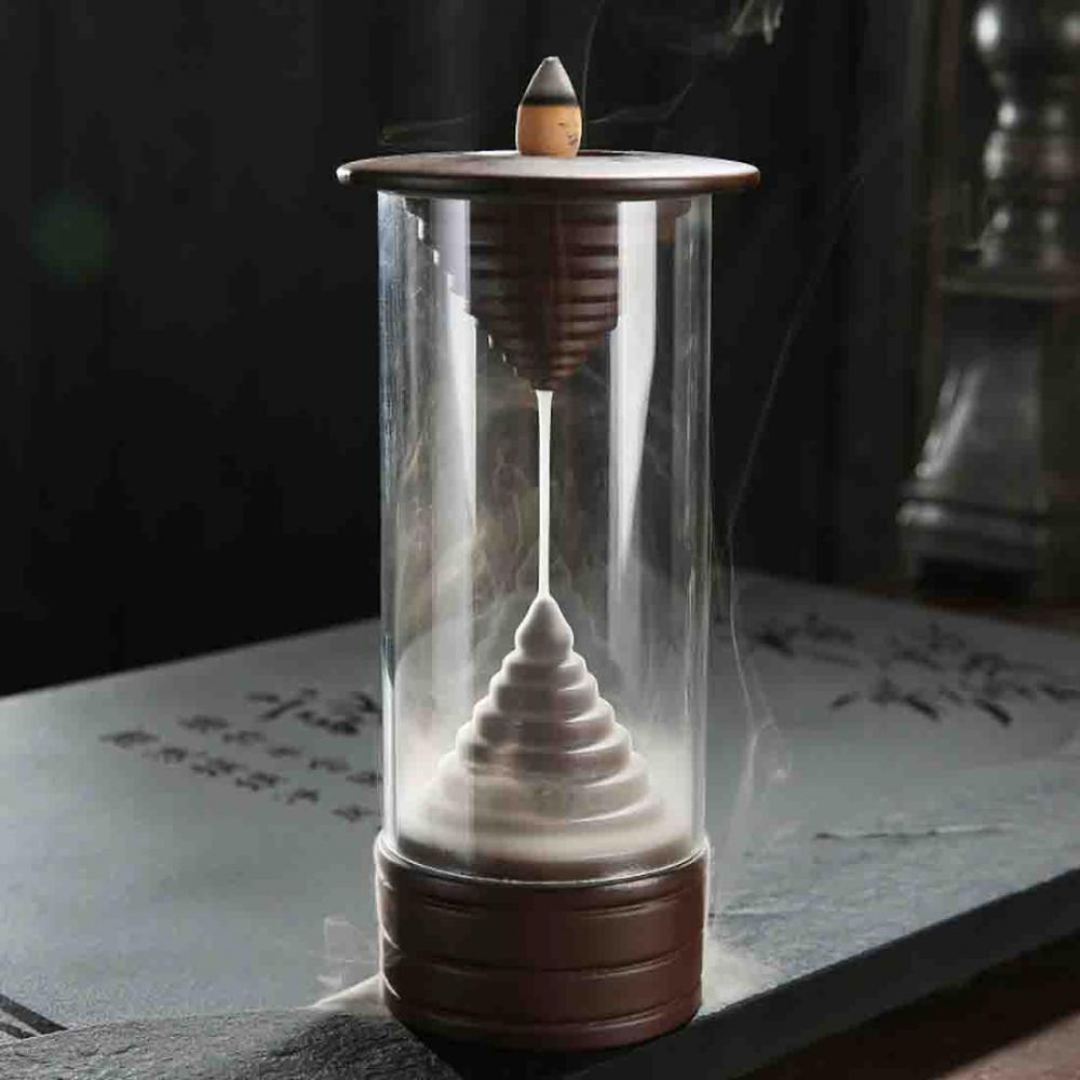 Porta Incienso Cascada Reloj de Humo