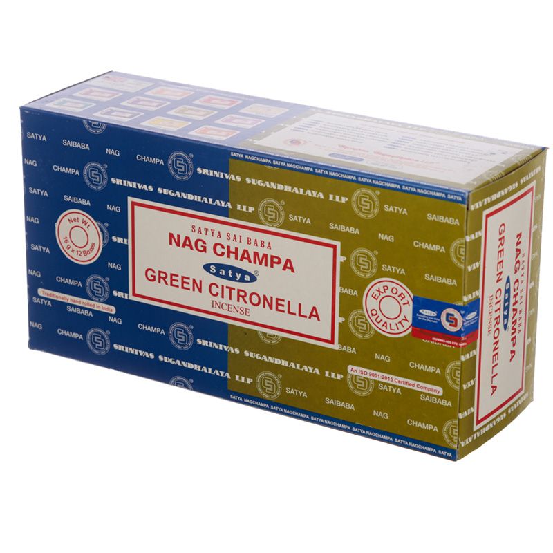 Incienso Duo Nag Champa y Green Citronella