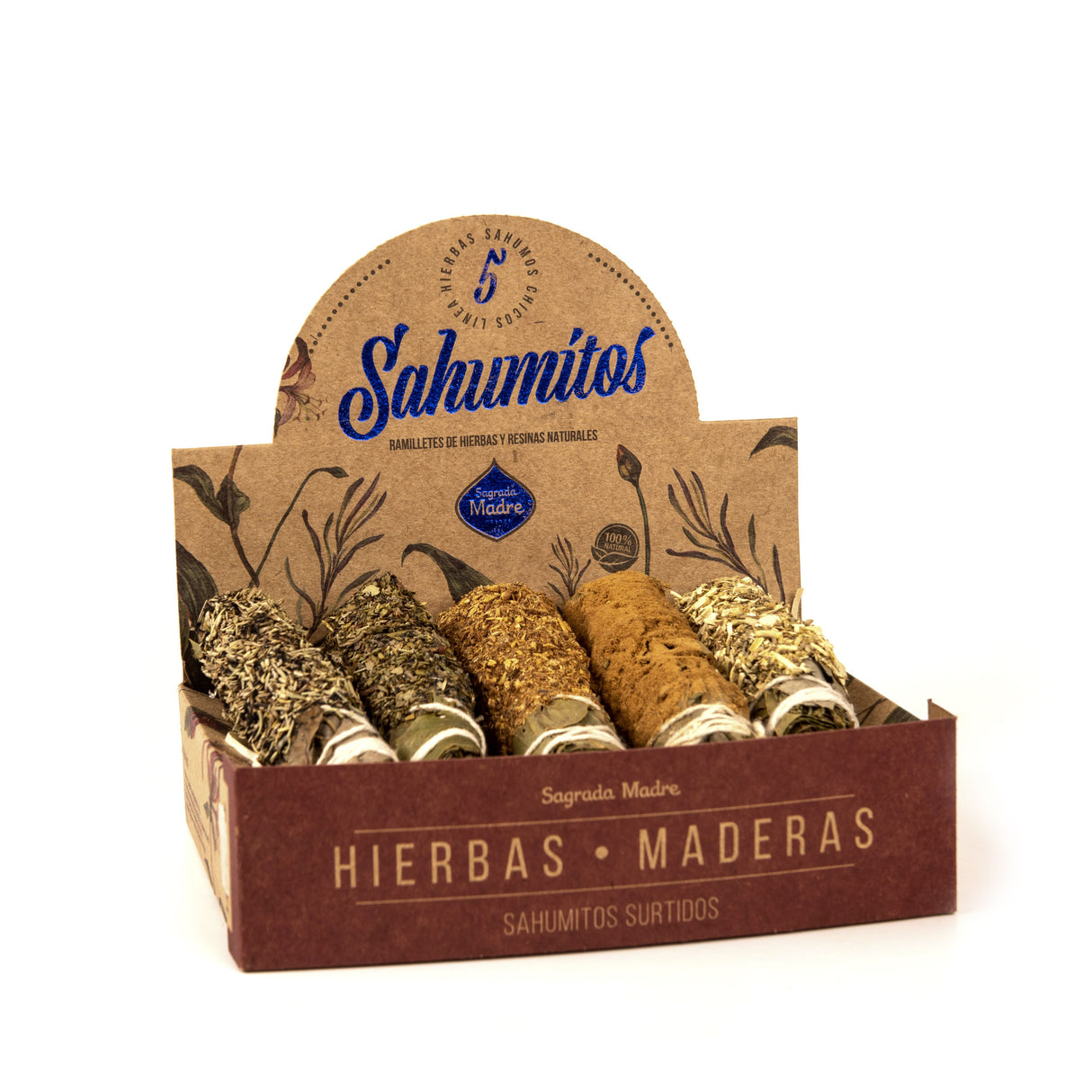 5 Sahumitos Surtidos Hierbas y Maderas