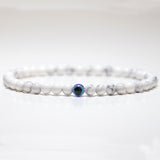 Pulsera Howlita con Ojo turco 4mm