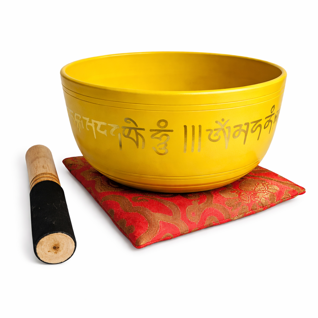 Cuenco Tibetano Amarillo 19 cm