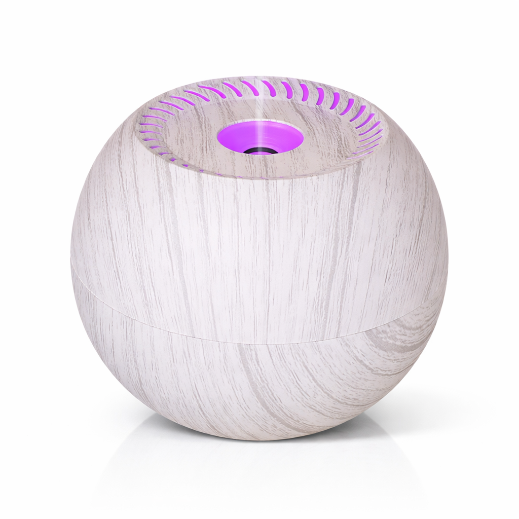 Humidificador Esfera Fan White Wood 130 mL