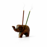 Porta Incienso Bronce Mini Elefante