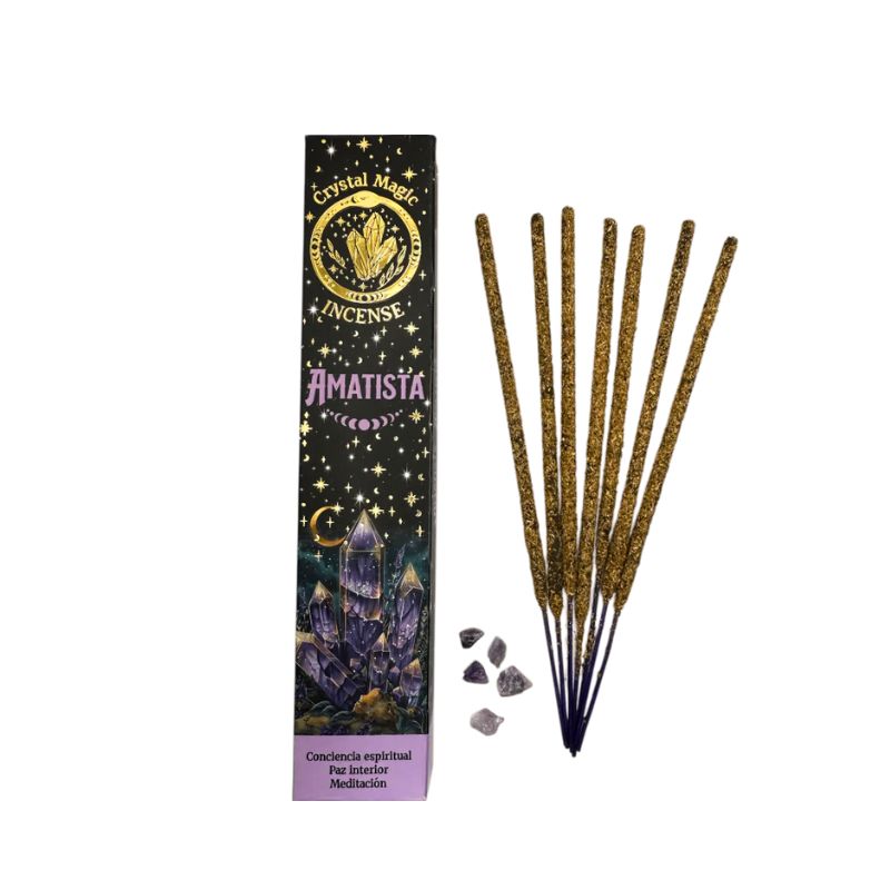 Incienso con Piedras de Amatista
