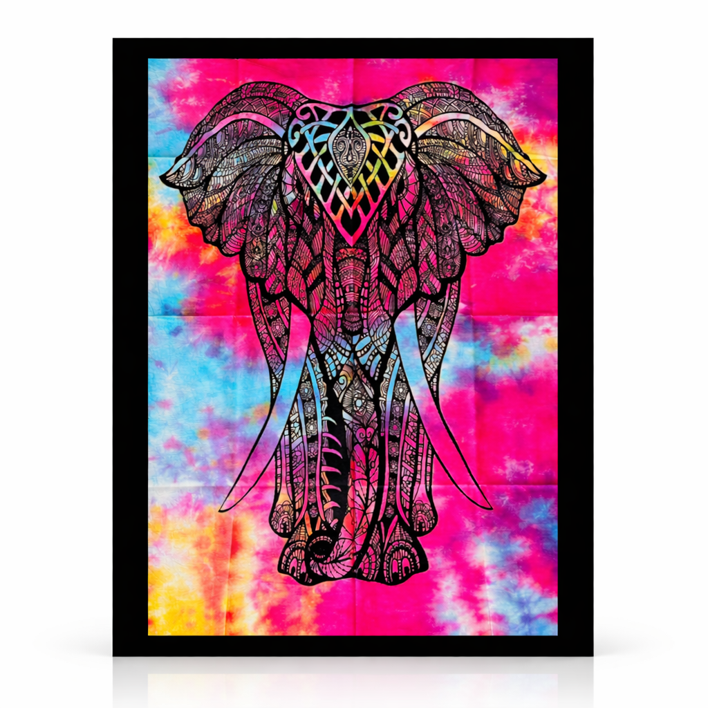 Tapiz Mural Elefante Multicolor