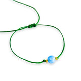 Pulsera de Hilo Ajustable con Piedra Preciosa