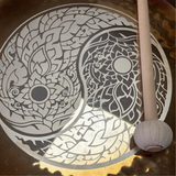 Gong Espejo Dragon Ying Yang 40cm