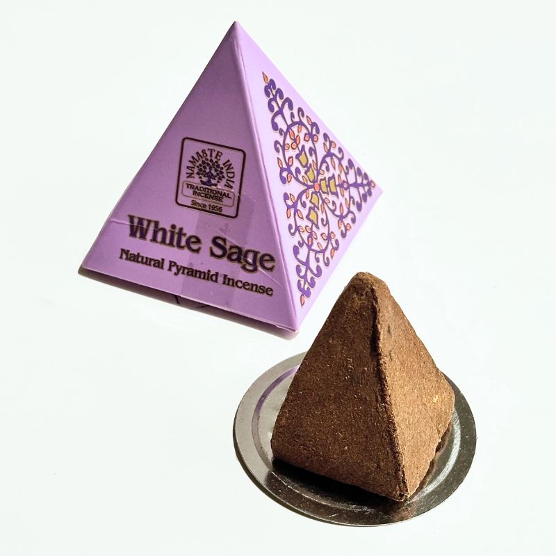 Incienso en Pirámide Salvia Blanca
