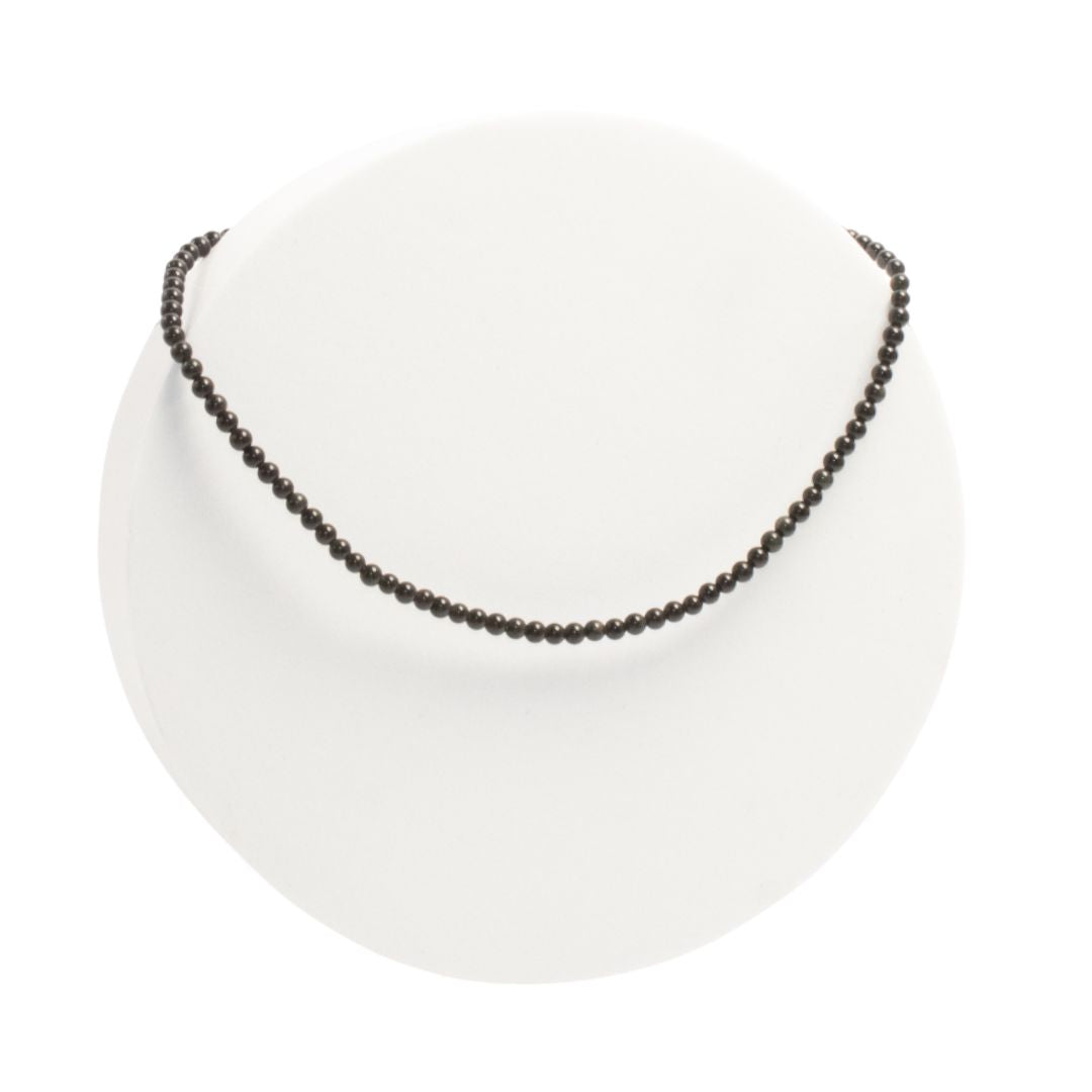 Collar Piedra Obsidiana 4mm
