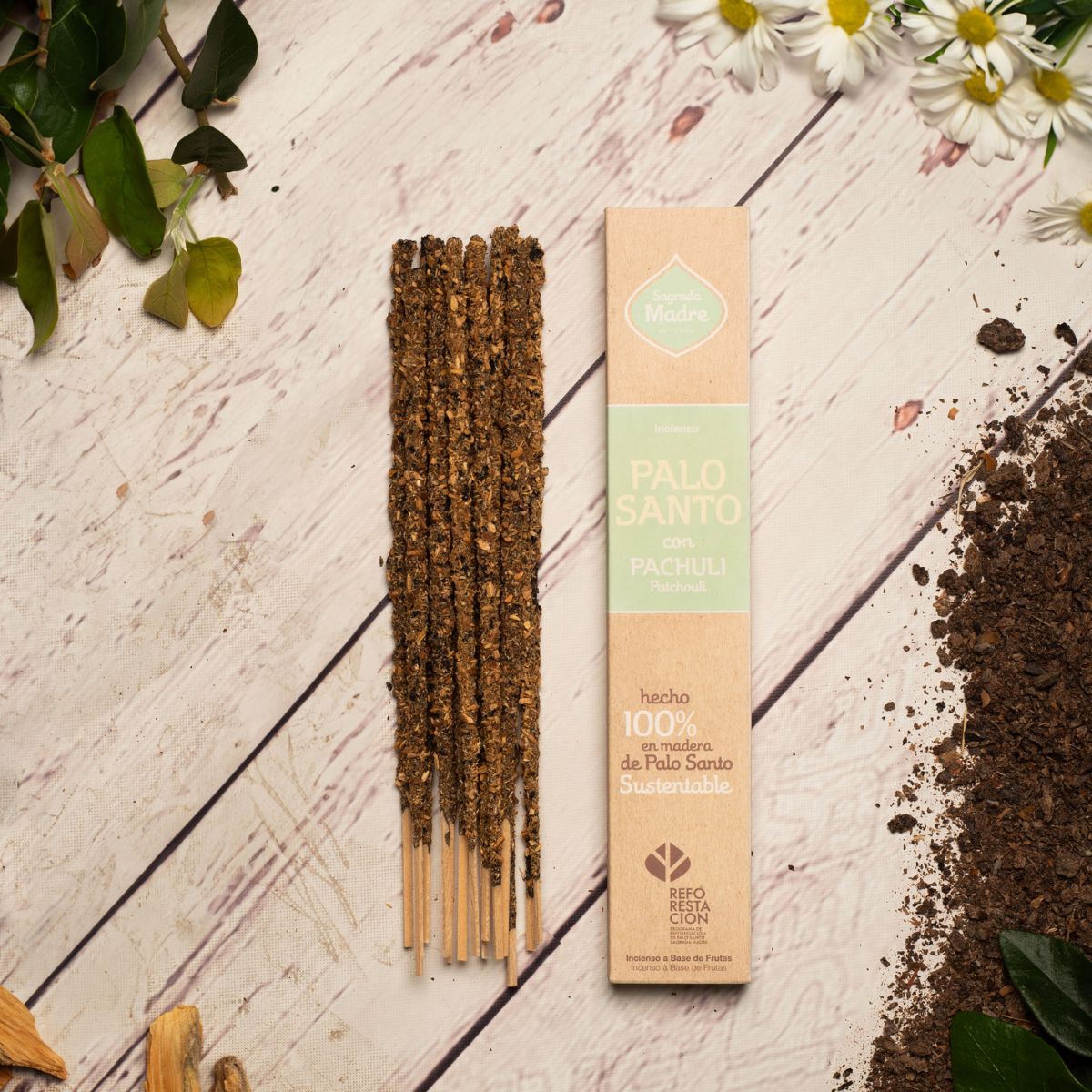 Sahumerio Palo Santo con Pachoulí