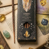 Sahumerio Tarot Gemas Citrino Naranja Especias