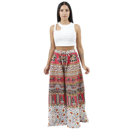 Pantalon Palazzo Aditi Rojo