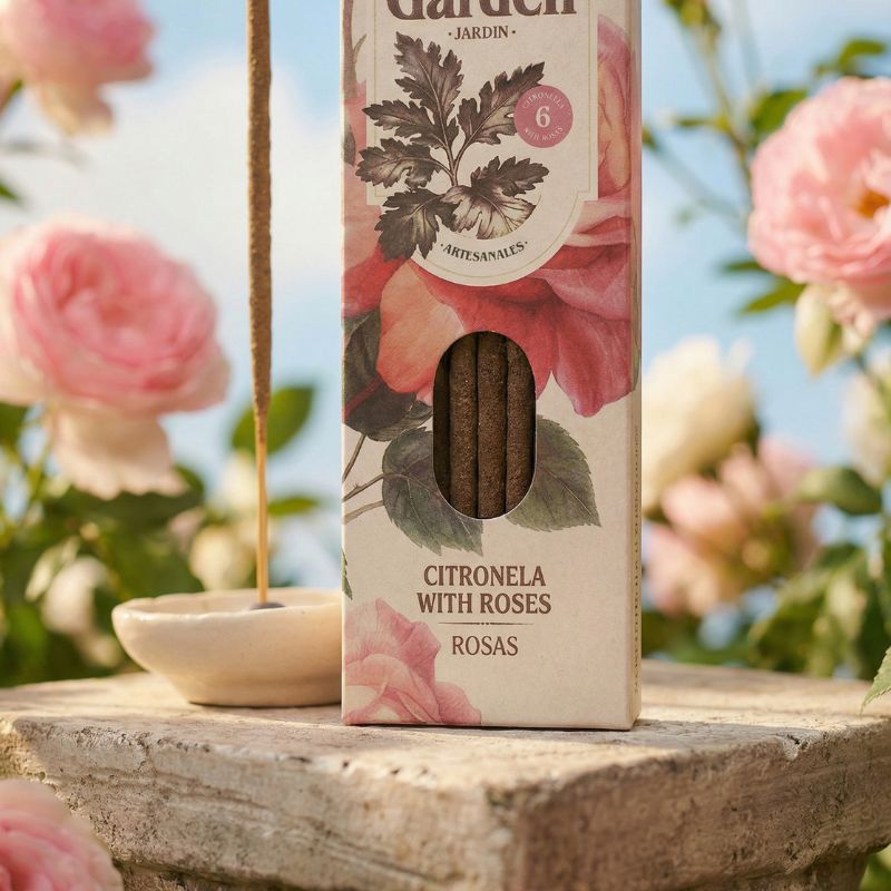 Sahumerio Garden Citronella Rosas