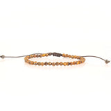 Pulsera Ajustable Ojo de Tigre 4mm