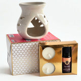 Kit Difusor de Cerámica Ayurveda Salvia y Menta