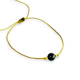 Pulsera de Hilo Ajustable con Piedra Preciosa