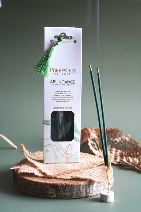 Set incienso Natural Crystal Energy - Abundancia - Song Of India